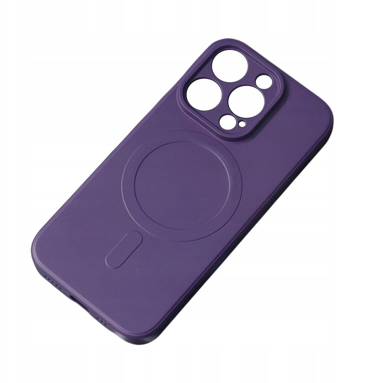 Etui Silicone Case z MagSafe na Samsung Galaxy S25 Edge - fioletowe