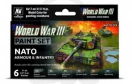 Akcesoria i części modelarskie - Vallejo Zestaw WWII 70.223 NATO Armour & Infantry - miniaturka - grafika 1