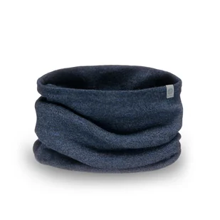 PaMaMi, Ciepły komin męski, granatowa mulina - Apaszki i szaliki męskie - miniaturka - grafika 1