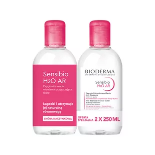 Bioderma SENSIBIO AR H2O DUOPACK Płyn micelarny - 2 x 250 ml - Płyny micelarne - miniaturka - grafika 1
