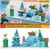 Figurki dla dzieci - SUPER MARIO JAKKS PACIFIC ZESTAW DELUXE FROSTED GLACIER PLAYSET + ICE MARIO - miniaturka - grafika 1