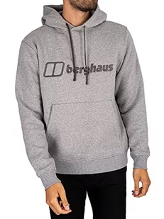 Berghaus Męska kurtka polarowa z logo Szary Grey Marl Bci XS - Kurtki męskie - miniaturka - grafika 1