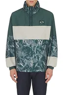 Kurtki męskie - Armani Exchange Męska kurtka Camo Anorak Jacket, zielona G/Lon.Fog/G.GA, rozmiar L, Zielony G/Lon.fog/G.ga, L - miniaturka - grafika 1