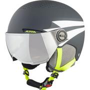 Kaski narciarskie - Alpina Visor Zupo 54-58cm Kids, charcoal/neon matt 2020 Kaski narciarskie A9229 3 32 - miniaturka - grafika 1