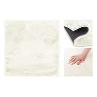 Dywany - AmeliaHome Dywanik Futerko Lovika ivory, 100 x 100 cm - miniaturka - grafika 1