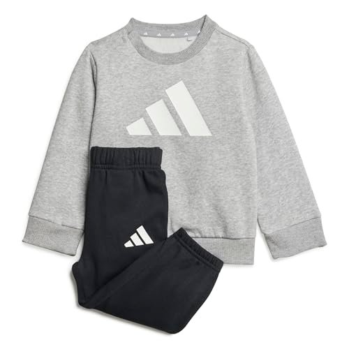 adidas Uniseks - niemowlęta ESSENTIALS JOGGER, medium grey heather/white, 18-24 Months