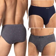 Majtki męskie - SLIPY MĘSKIE Lama Wygodne Bawełniane Majtki Klasyczne 2-PAK - XL - miniaturka - grafika 1