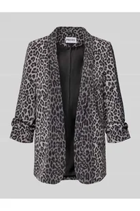 Długi żakiet o kroju regular fit ze wzorem na całej powierzchni model BOSELLA - Pieces - Marynarki i żakiety damskie - miniaturka - grafika 1