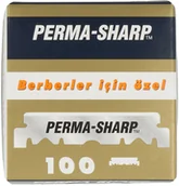 Brzytwy fryzjerskie - Perma-Sharp Żyletki do brzytwy, połówki 100 szt. - miniaturka - grafika 1