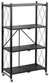 Szafy i regały magazynowe - Elior Czarny mobilny regał metalowy W1-R67 - miniaturka - grafika 1