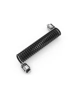 Zabezpieczenia do laptopów - MACLOCKS LINKA ZABEZPIECZAJĄCA DUAL HEAD COILED CABLE KEYED LOCK ZAMEK KLUCZYKOWY M1-CL02H - miniaturka - grafika 1