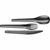 Zestawy sztućców - zestaw sztućców w etui, 3 el., 18 cm, antracytowe kod: LU-00240875 + Sprawdź na SuperWnetrze.pl - miniaturka - grafika 1