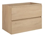 Szafki łazienkowe - Szafka łazienkowa podwieszana jasny dąb 80 cm M9-S55 - miniaturka - grafika 1