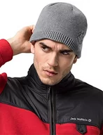 Czapki męskie - Jack Wolfskin Jack Wolfskin Czapka uniseks wiatroszczelna Stormlock Paw Cap szary jasnoszary L 1908721-6111004 - miniaturka - grafika 1
