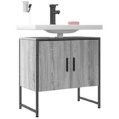 Szafki łazienkowe - vidaXL Szafka pod umywalkę, szary dąb sonoma, 60x33x60 cm - miniaturka - grafika 1