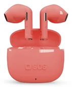 Słuchawki - SBS Go Pods True Wireless Stereo (TWS) USB Type-C Czerwony - miniaturka - grafika 1