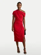 Sukienki - LAUREN RALPH LAUREN Sukienka koktajlowa 200980223001 Czerwony Slim Fit - miniaturka - grafika 1