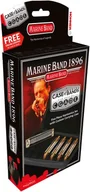 Instrumenty dęte - HOHNER Harmonijka, Marine Band - Classic, C/D/E/G/A, 5 sztuk - miniaturka - grafika 1