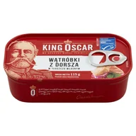 Konserwy i dania rybne - King Oscar - Wątróbka z dorsza w tłuszczu własnym - miniaturka - grafika 1