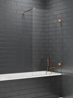 Parawany nawannowe - Parawan nawannowy New Trendy Avexa 50x150 cm 1-częściowy stały uniwersalny miedź EXK-3802-WP - miniaturka - grafika 1