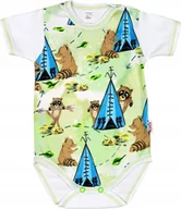 Body dla niemowląt - Body KRÓTKI rękaw ZDOBIONE Love r 104 KLEKLE - miniaturka - grafika 1