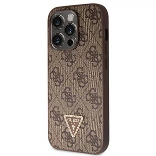 Guess GUHCP15XP4TDSCPW iPhone 15 Pro Max 6.7" brązowy/brown hardcase Crossbody 4G Metal Logo - Etui i futerały do telefonów Guess GUHCP15XP4TDSCPW iPhone 15 Pro Max 6.7" brązowy/brown hardcase Crossbody 4G Metal Logo - Etui i futerały do telefonów - miniaturka - grafika 2