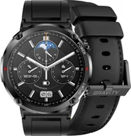 Smartwatch - Gravity GT21-3 BK/BK LEATHER / BK - miniaturka - grafika 1