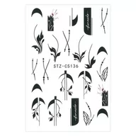 Ozdoby do paznokci - Naklejki do paznokci cienkie samoprzylepne STZ-CS136 - miniaturka - grafika 1