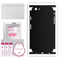 Szkła hartowane na telefon - Folia naklejka skórka strukturalna na TYŁ+BOKI do Apple iPhone 6 -  Carbon Czarny - apgo SKINS - miniaturka - grafika 1