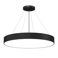 Lampy sufitowe - Lampa wisząca okrągła Sengo 5212 Shilo ring koło metalowa czarna - miniaturka - grafika 1