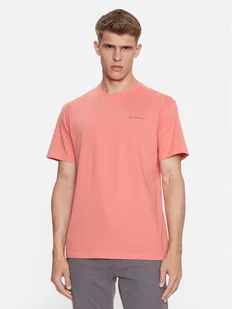 Columbia T-Shirt North Cascades™ Short Sleeve Tee Pomarańczowy Regular Fit - Odzież trekkingowa męska - miniaturka - grafika 1