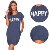 Piżamy ciążowe - Koszula do karmienia DOCTOR NAP 9504 deep blue M - miniaturka - grafika 1