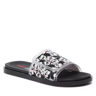 Klapki MELISSA - Groovy + Mickey Mouse 33632 Black/Clear/White AC406 - Klapki i japonki damskie - miniaturka - grafika 1