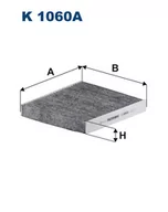 Filtry kabinowe - Filtron K 1060A Filtr kabinowy z aktywnym węglem K1060A - miniaturka - grafika 1