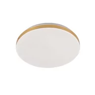 Lampy sufitowe - Biało-złoty plafon LED barwa neutralna LP-335/1C S 4GD z serii BABILON - miniaturka - grafika 1