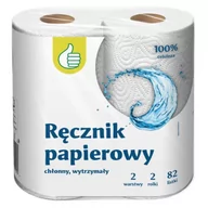 Ręczniki papierowe - Auchan - Ręcznik papierowy 2 warstwowy mocny 82 listki - miniaturka - grafika 1