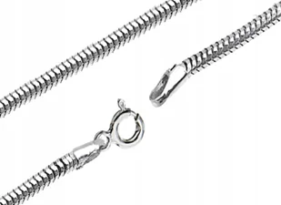 SREBRNY ŁAŃCUSZEK ŻMIJKA 60cm. SREBRO Pr.925! - Łańcuszki - miniaturka - grafika 1
