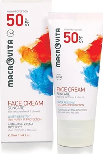 Macrovita Krem do opalania SPF50 biały WODOODPORNY 50ml - Balsamy i kremy do opalania - miniaturka - grafika 1