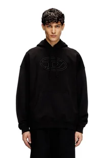 felpa uomo diesel a3791 0jyyj s-ummer-bigoval 9xx black - Bluzy męskie - miniaturka - grafika 1