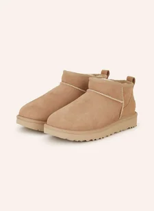 Ugg Botki Classic Ultra Mini beige - UGG - Botki damskie - miniaturka - grafika 1