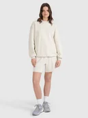 Spodenki damskie - 4F Spodenki dresowe uniseks - beżowe L - miniaturka - grafika 1