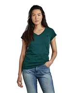 Koszulki i topy damskie - G-STAR RAW Women's Eyben Stripe Slim V-Neck Top T-Shirt, Green (Vermont Pine 4107-A915), M, Zielony (Vermont Pine 4107-a915), M - miniaturka - grafika 1