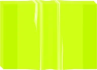 Szkolne artykuły papiernicze - Biurfol Okładka A4 na zeszyt PVC krystaliczna neon 10szt - miniaturka - grafika 1