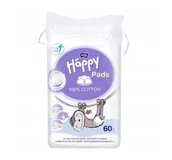 Waciki, płatki i patyczki kosmetyczne - Bella Baby Happy Płatki kosmetyczne dla dzieci Baby Happy Cotton Pads 60 szt. 60 szt. - miniaturka - grafika 1
