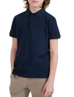 Moda i Uroda OUTLET - Dziecięca koszulka polo 4F JWMM00TPTSU513 - granatowa 146 - miniaturka - grafika 1