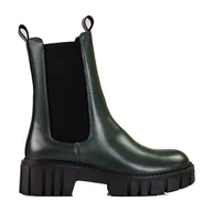 Botki damskie - Zielone workery damskie Sergio Leone - miniaturka - grafika 1