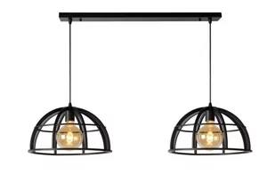 Lucide DIKRA Czarna 2xE27 Lampa wisząca 76464/02/30 76464/02/30 - Lampy sufitowe - miniaturka - grafika 1