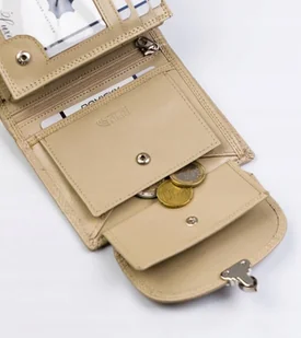 Skórzany Portfel Damski Z Technologią Rfid Lumarko! - Portfele - miniaturka - grafika 8