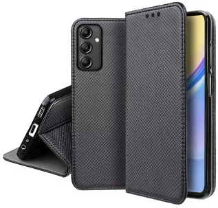 Portfele - Etui do Samsung Galaxy A15 SMART MAGNET CASE PORTFEL + SZKŁO 9H - grafika 1