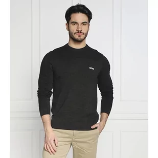 BOSS GREEN Wełniany sweter Romar | Regular Fit - Swetry męskie - miniaturka - grafika 1